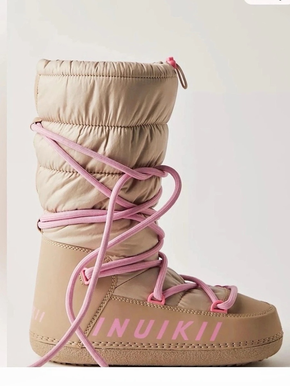 Inuikii Boots Women's Beige & Pink